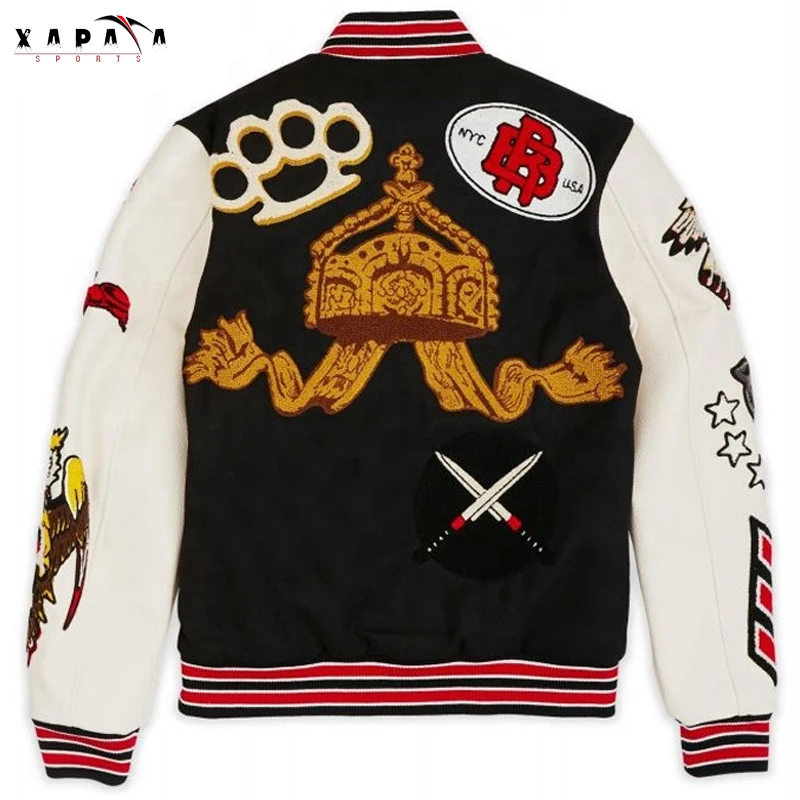 Latest Design Street Wear Comfortable Fit Custom Varsity Jacket for Men by XAPATA SPORTS