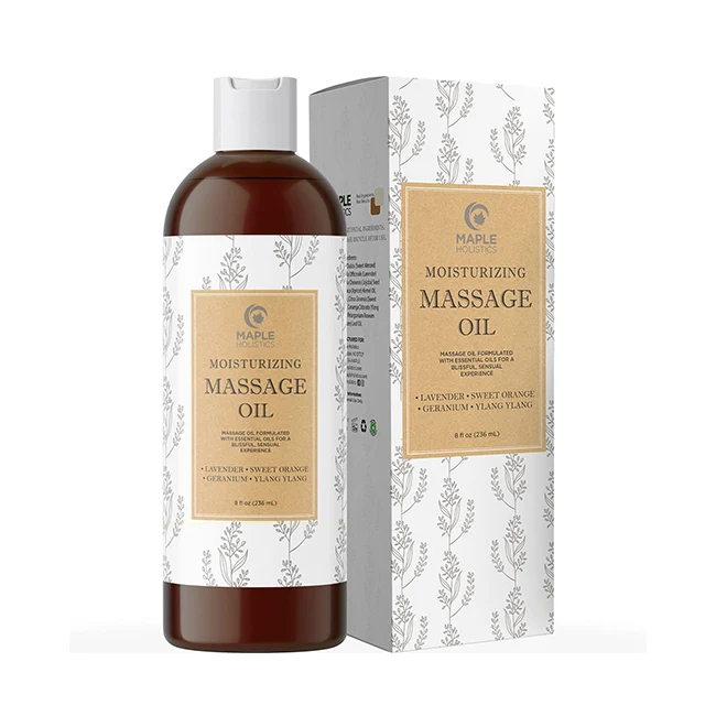 High In Vitamin E For Skin Healing and Beauty Massage Oil Made with High Quality Plant Oils Good Slip Suitable For Long Massage