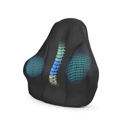Lumbar Support Pillow Ergonomic Design Orthopedic Backrest For Back Pain Relief Memory Foam Back Support For Office Chair