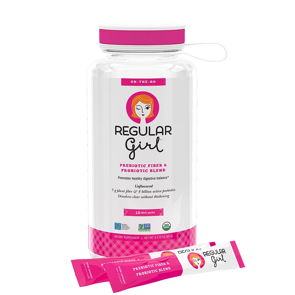 
Regular Girl Starter Kit Prebiotic Soluble Fiber Sun fiber and Probiotics Bifidobacterium Lactis Organic Powder 