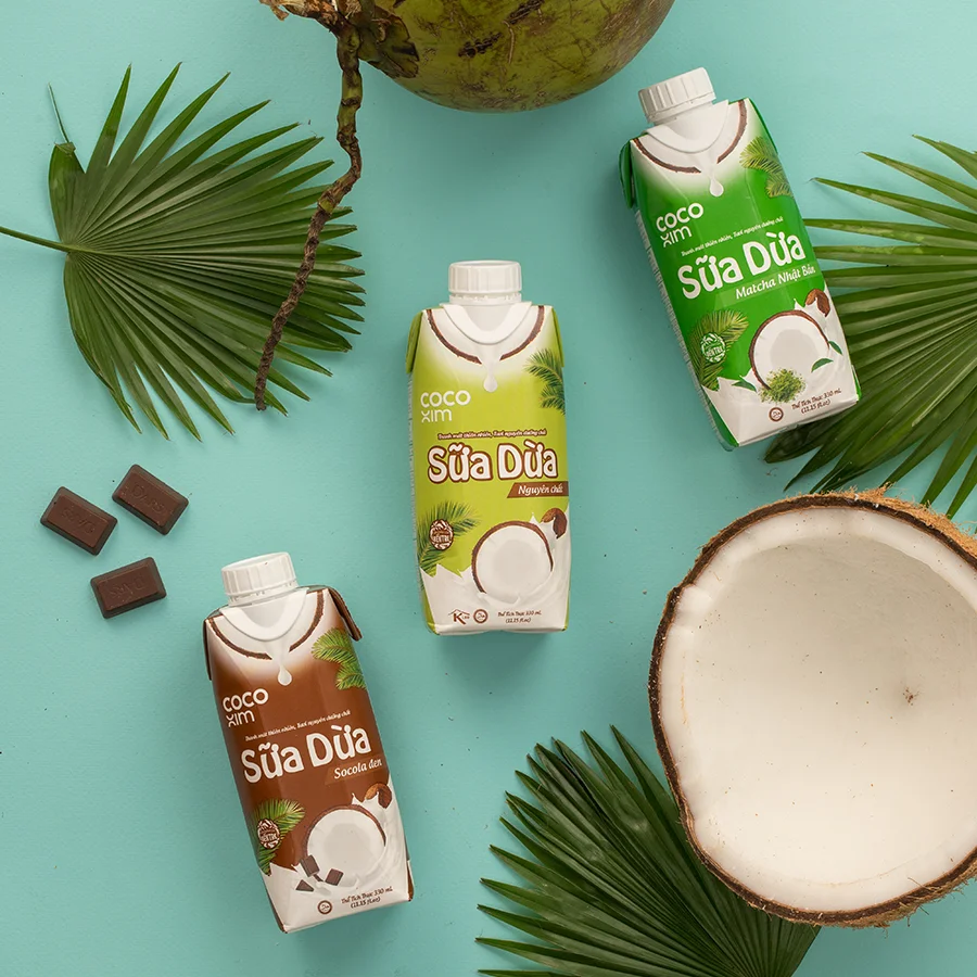 Coconut milk drink Chocolate flavored