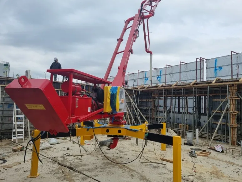 Высокое качество мобильные паук размещение Boom бетонный распределитель 3-ступенчатый рулонной типа