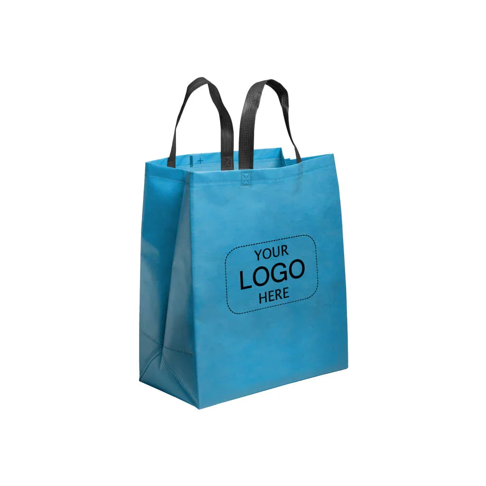 Eco friendly shopping non woven handle bag with custom size and print
