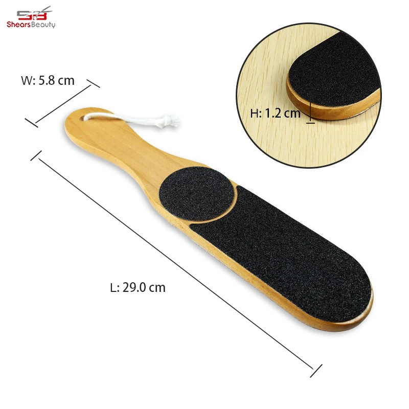 Hot sale design foot file and callus remover gold handle for nail salon black foot file