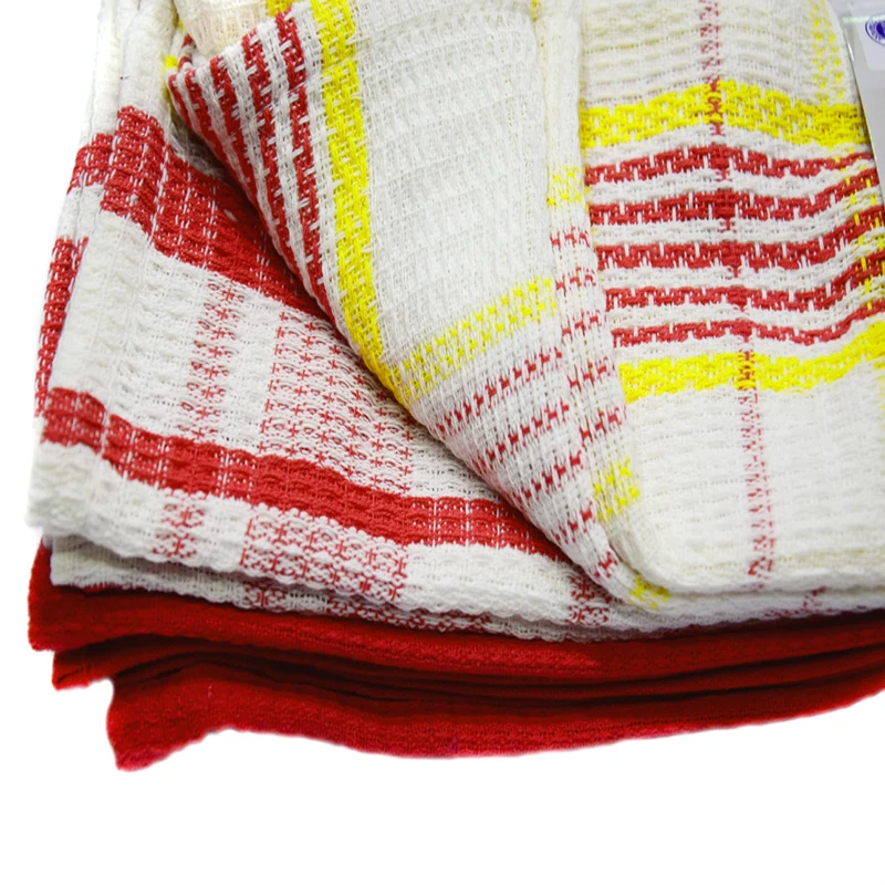 
100% COTTON CRAFT 3 Pc Pack Waffle Kitchen Towels 50x70Cm/80Grams-Pure Cotton, Absorbent Waffle Weave 