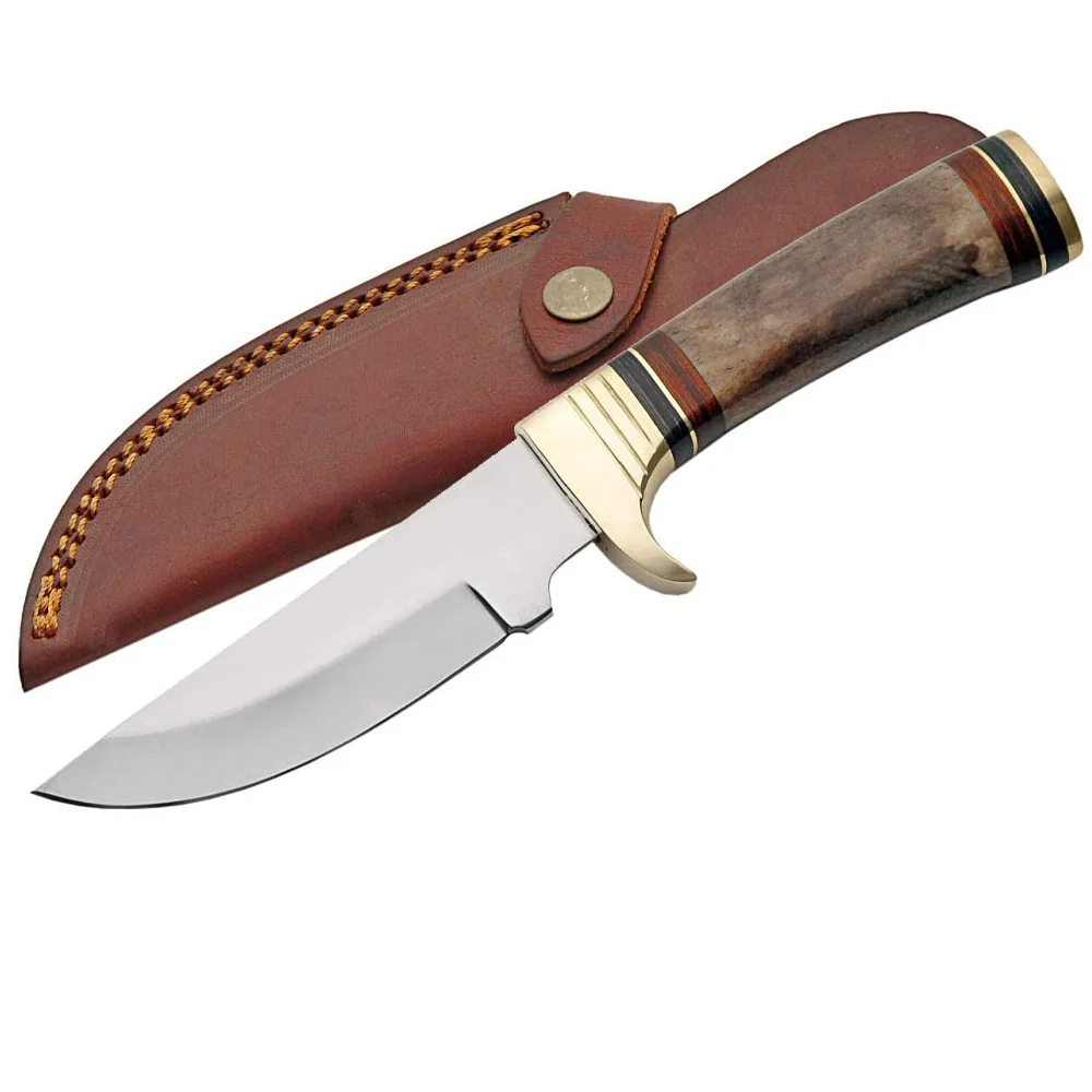 
Damascus Hunting Kinfe With Hand Made Knife 