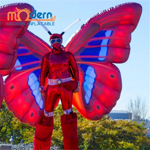 carnival fairy costume inflatable costume wings stage display props disco butterfly costume
