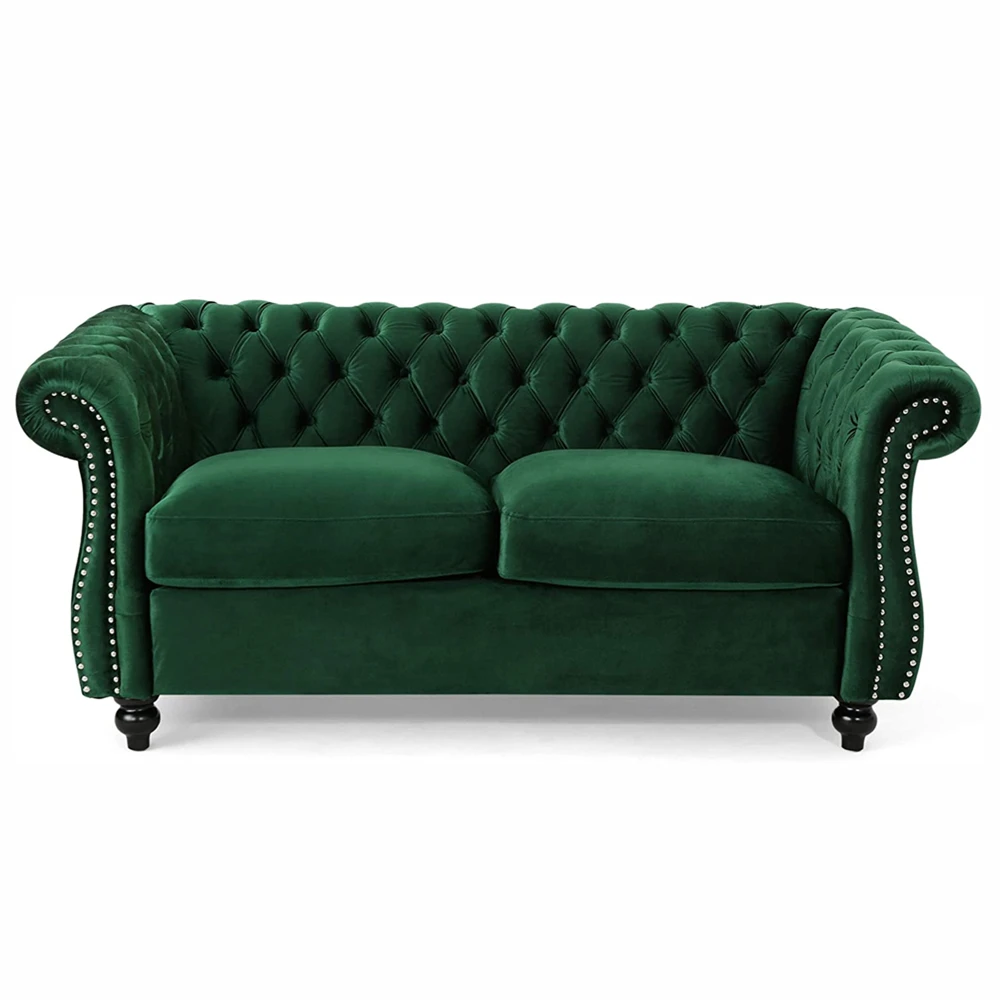 
Best Seller Latest Design Customized Tufted Chesterfield Sofa with wood Legs for Living Room 
