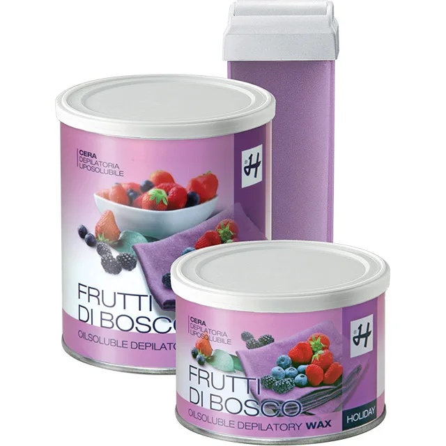 Professional Soft Wax Made In Italy For Full Body Soft Fruits Liposoluble Strip Waxes