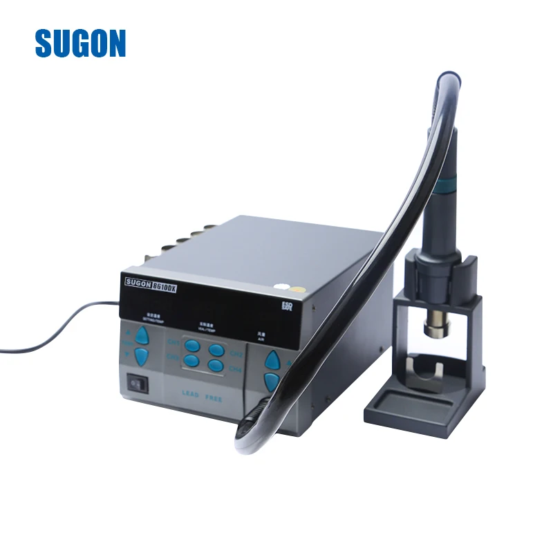 Паяльная станция SUGON 8610DX 220 В 1000 Вт с регулируемой температурой ЖК-дисплеем