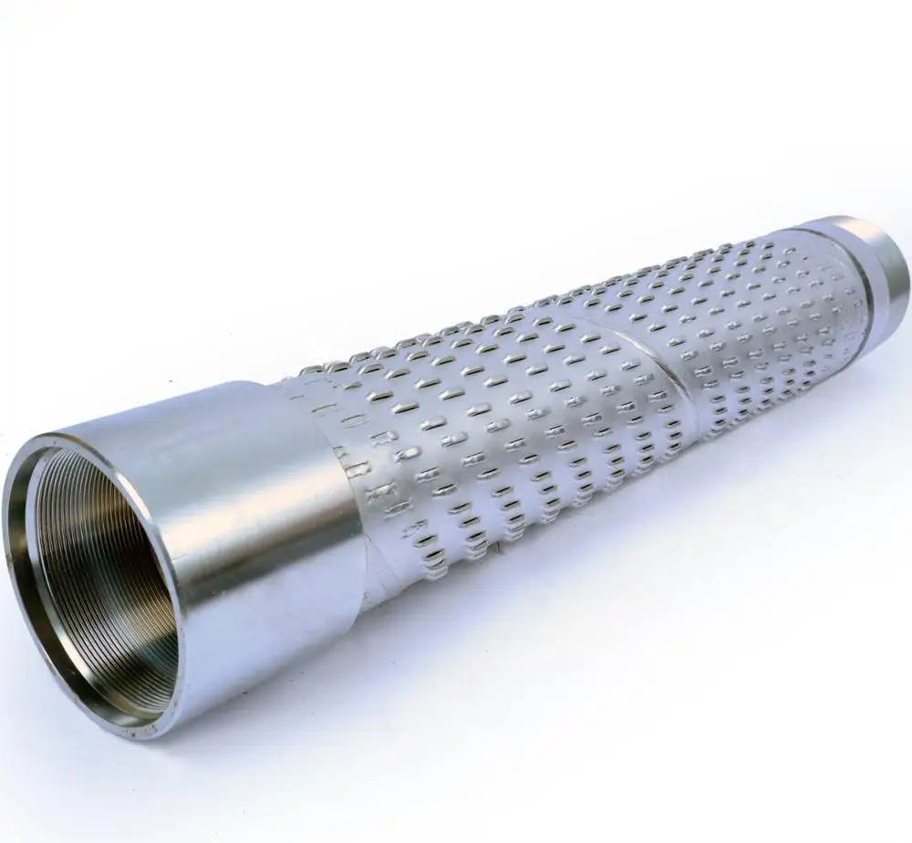 Oil well downhole opened slotted filter  Johnson filter screen/Wedge wire v wrap screen pipe/tube Johnson mesh water oil well
