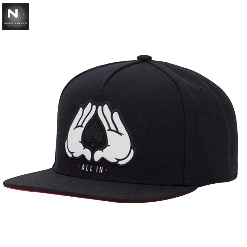 Custom snapback Black 3D Logo Caps Custom Snapback Hats black colour baseball caps