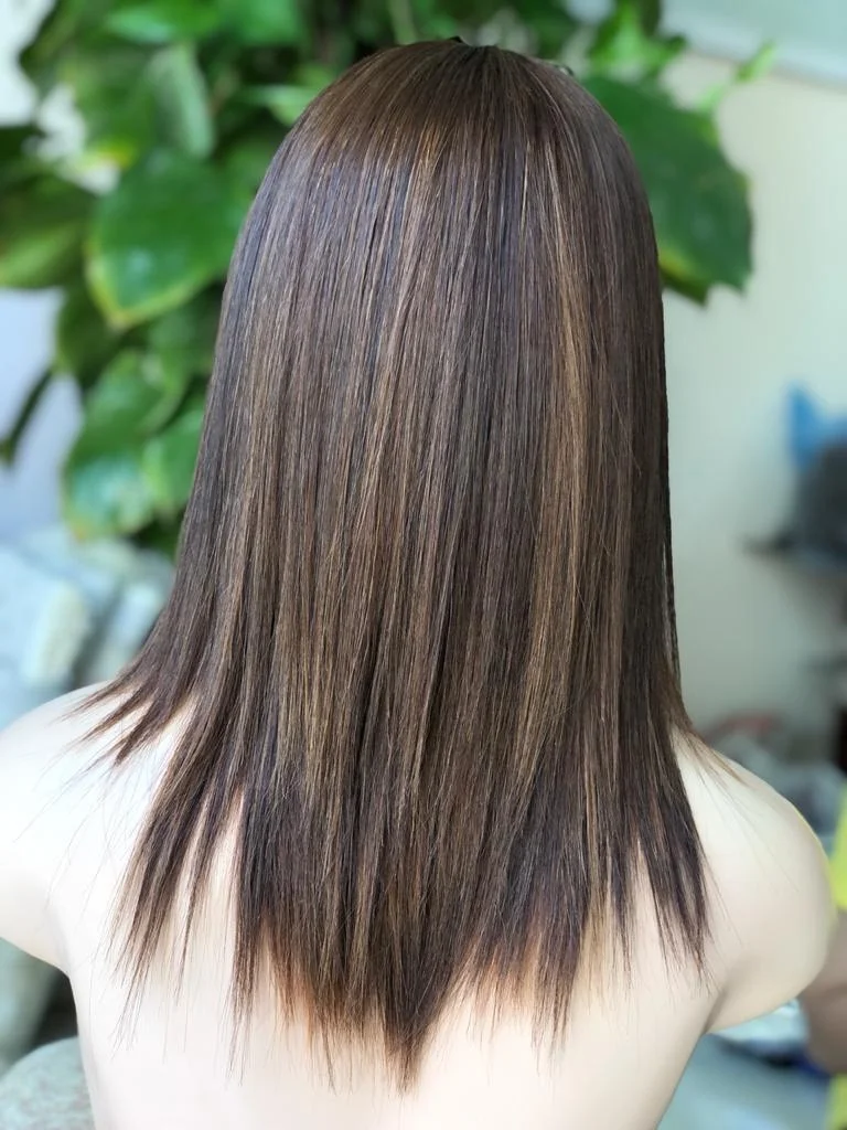 Bone straight ombre color human hair wigs Vietnamese hair for black and human express ali virgin cuticle aligned hair