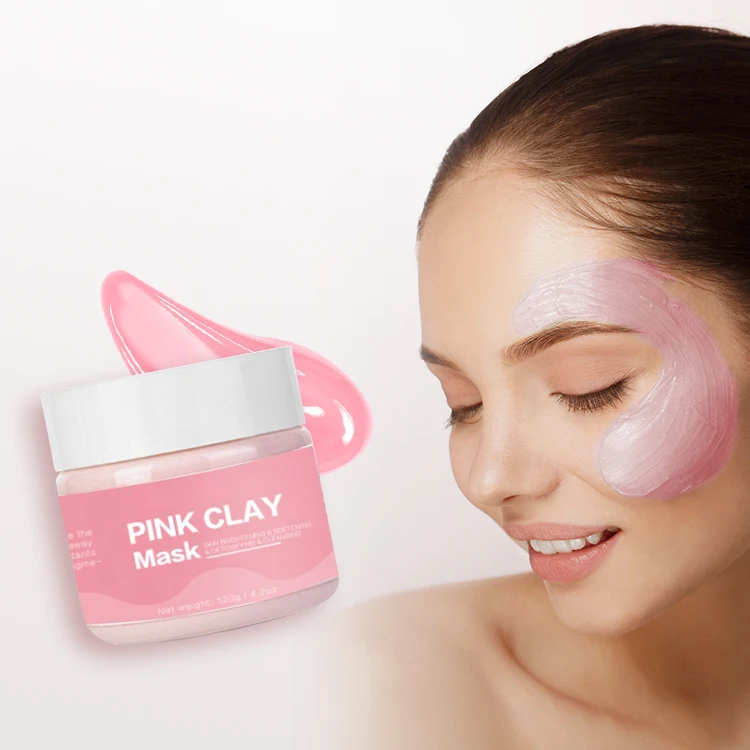 
Facial Private Label Organic Moisturizing Natural Kaolin Mud Pink Clay Mask 