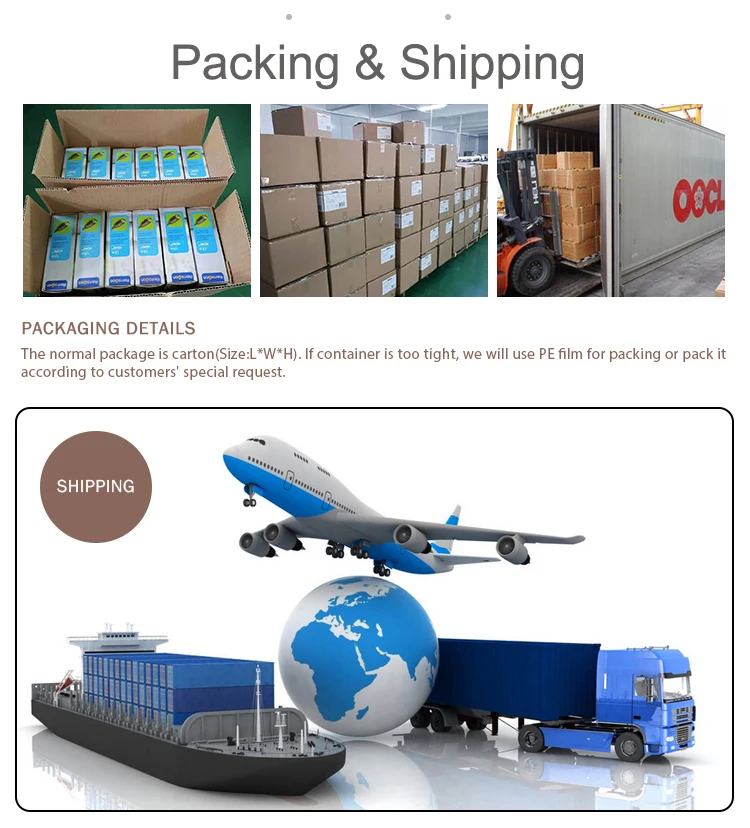 Packing and shipping