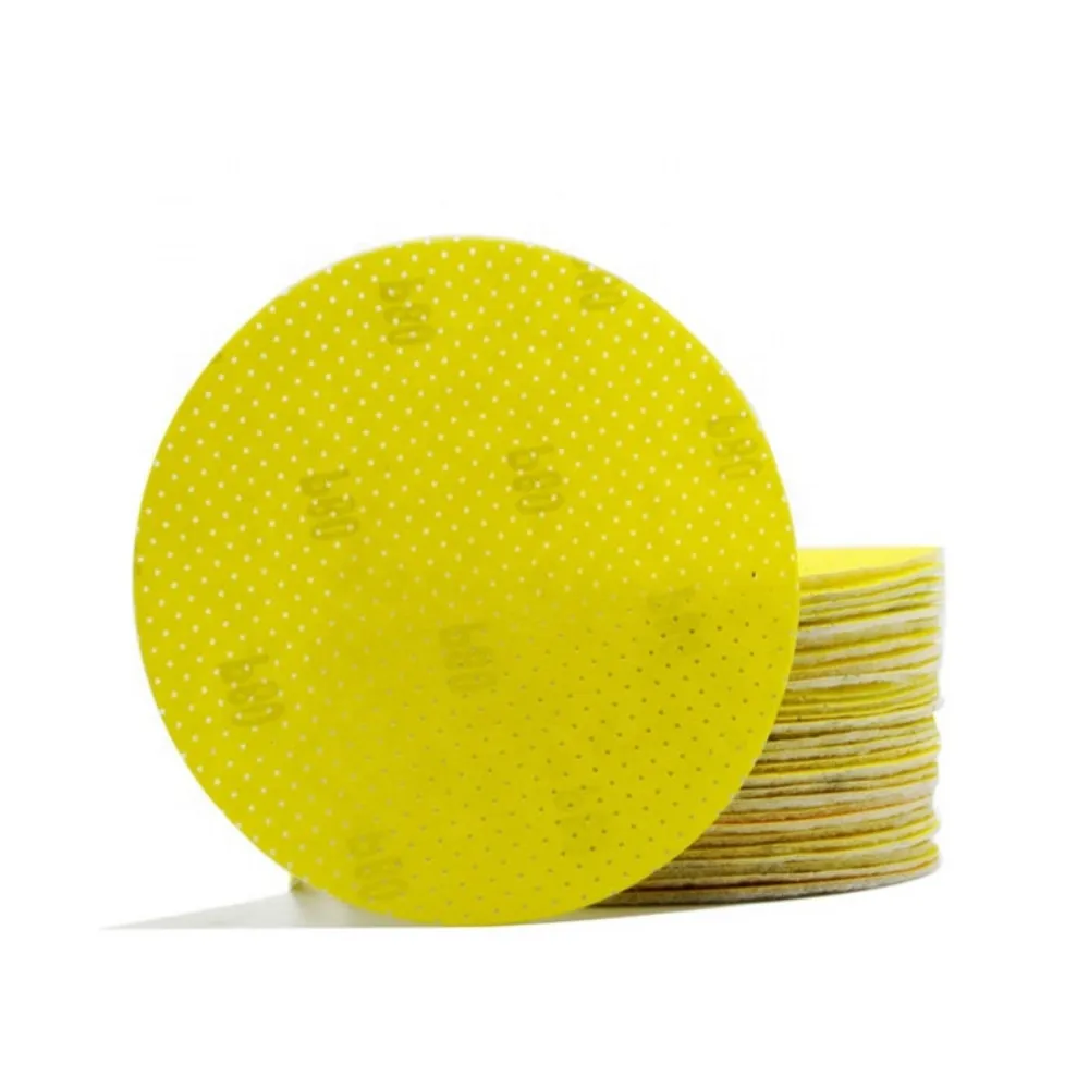Premium Konaflex-Golden Yellow 9inch(225mm) Multi-Holes Hook&Loop Sanding Disc