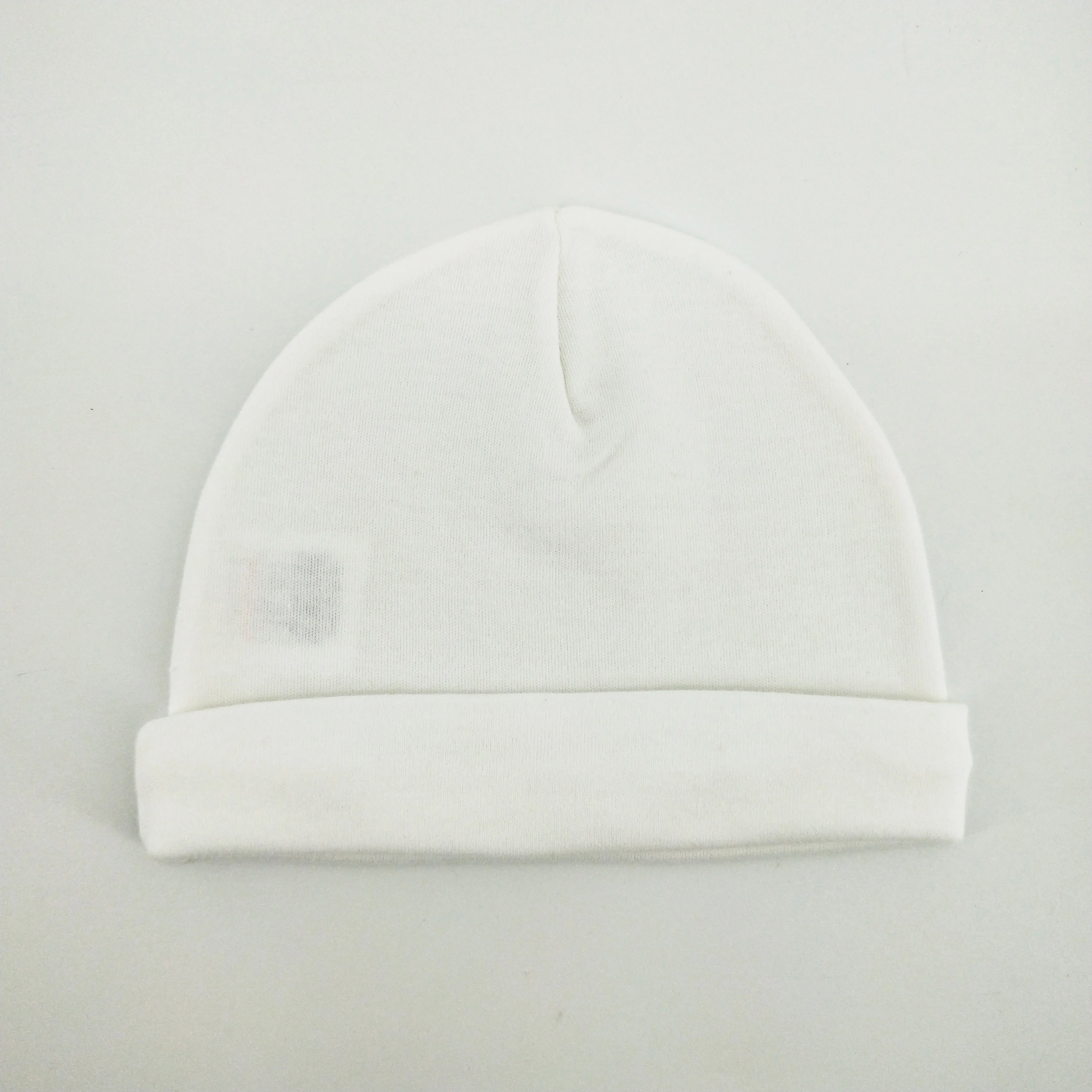 Детская шапка для мальчиков и девочек, зимние теплые однотонные вязаные шерстяные шапки из 100% хлопка для новорожденных