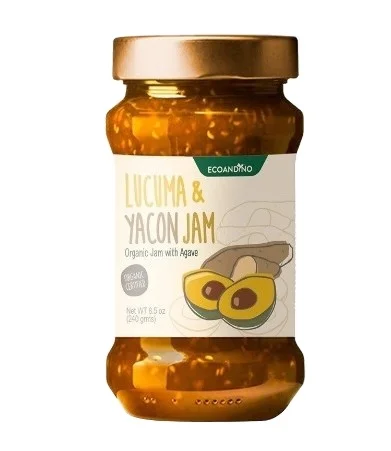 240g Jar Ecoandino Organic Lucuma & Yacon jam