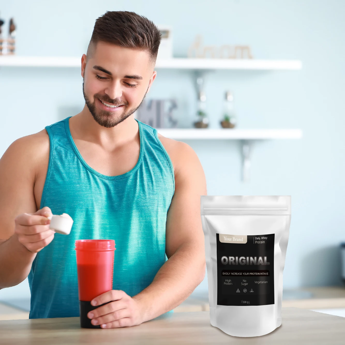 Sugar free gain jar bcaa protein for workout