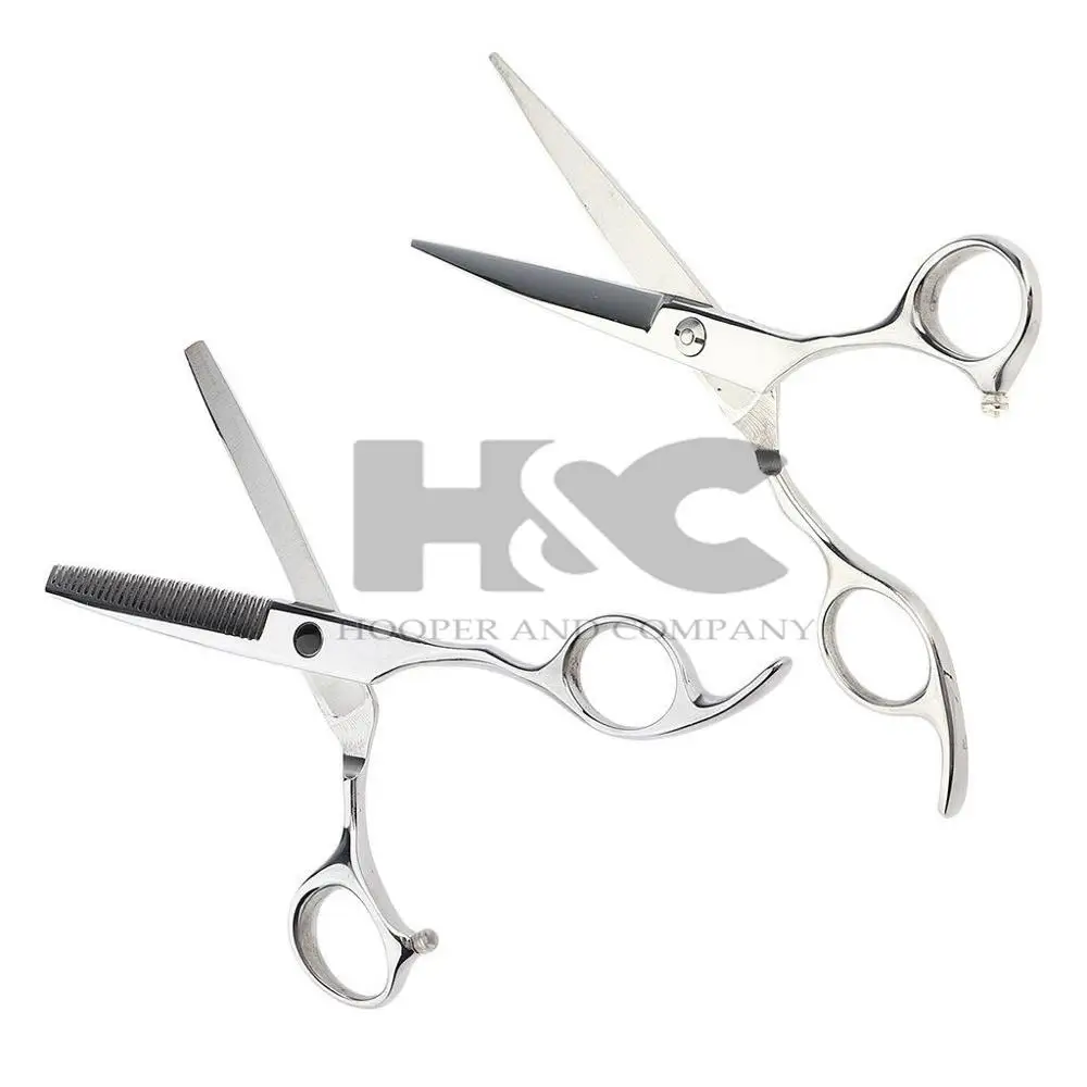 High Quality Customized Logo Barber Hair Scissor Set Stainless Steel Handle and Blade Steel Beauty Tool