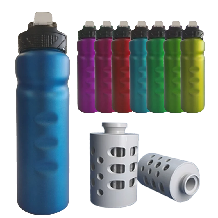 BPA Free Travel Portable Sport Water Bottle Metal With Infuser Filter