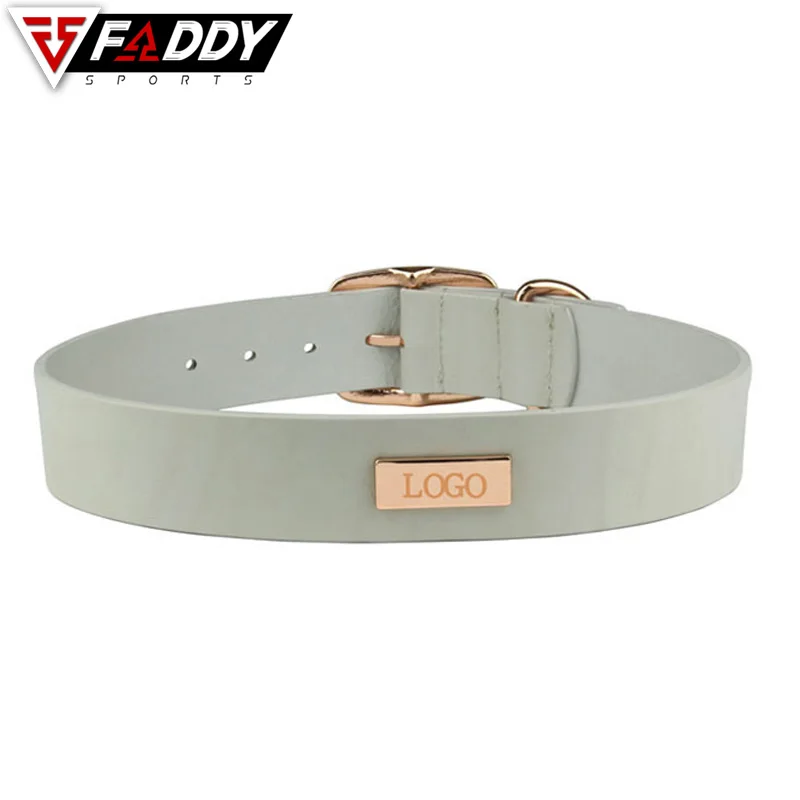  Ошейник из искусственной кожи для домашних животных мягкий водонепроницаемый классический ошейник собак натуральной