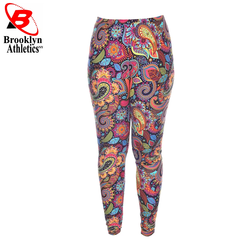 Ladies Leggings Custom Print Sports Gym Fitness Leggings Environmentally Friendly Fabric