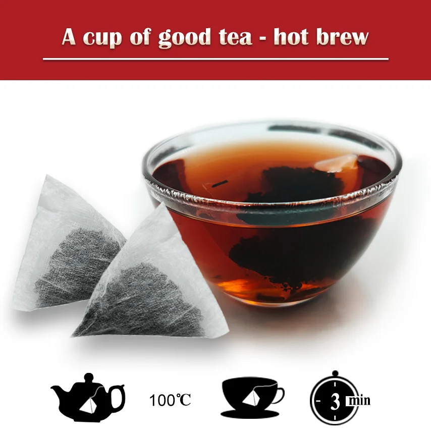 Kandy черный чай треугольные чайные пакетики из пла (10 пакетов в картонной упаковке) легко пить