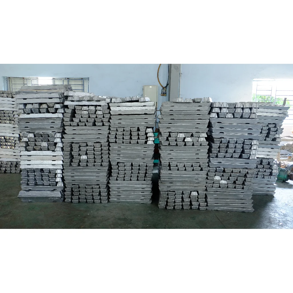 
 6000 СЕРИЯ 97,5% чистота 622C точка плавления серебро 7-9 кг алюминий 6061 слитки  