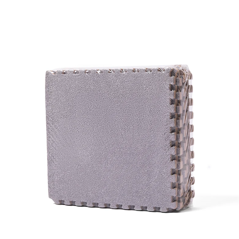 Sansd Cheap Price Kids Toddler Foam Non-toxic Interlocking Plush Children Exercise Floor Puzzle EVA Interlocking Fuzzy Rug