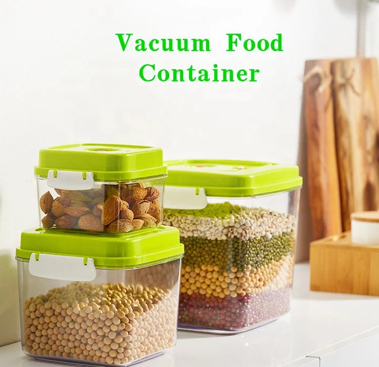 New Style Popular Customized  Plastic Storage Airtight Food Container Storage Vacuum Box With Pump