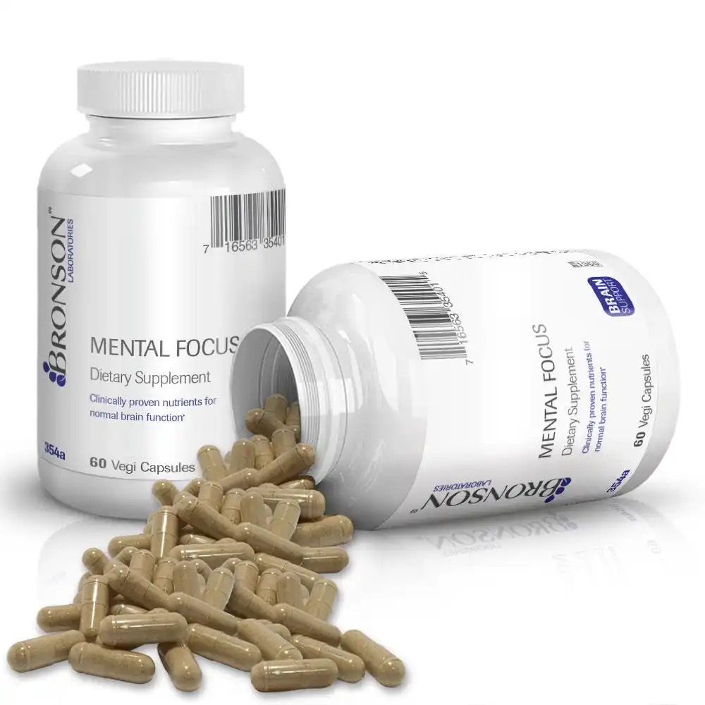 
Mental Focus Formula - 60 Vegetarian Capsules 