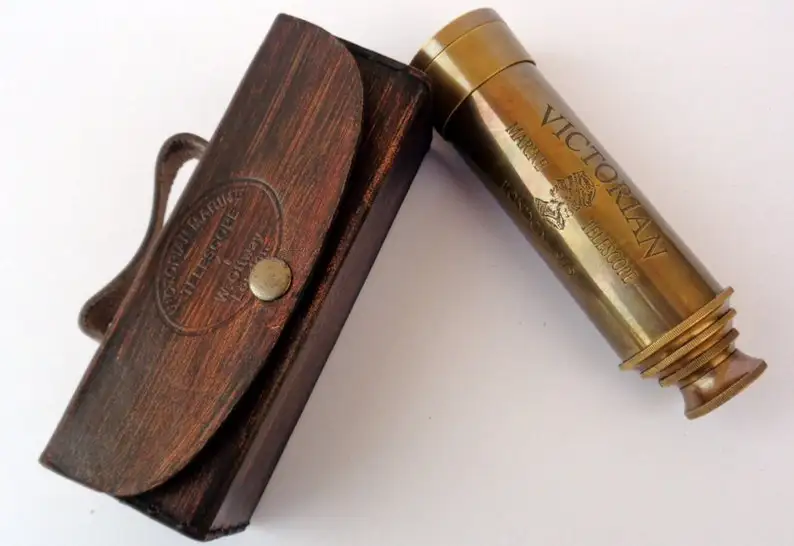 Морской античный латунный телескоп пират ~ Spyglass винтажный коллекционный морской