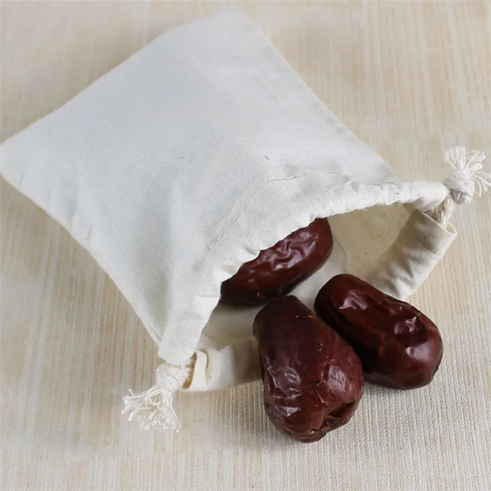 Muslin Cloth Party Favor Bag Cotton Storage and Grain Bag for Promotions
