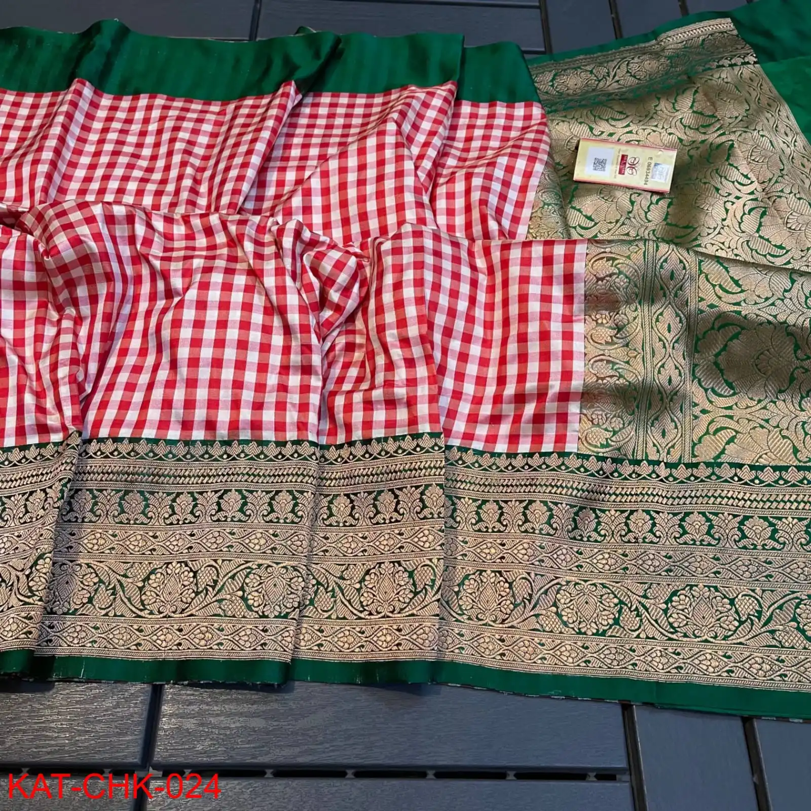 Handloom Pure Katan Silk Chex Soft Exclusive Latest Design saree Direct From Weaver