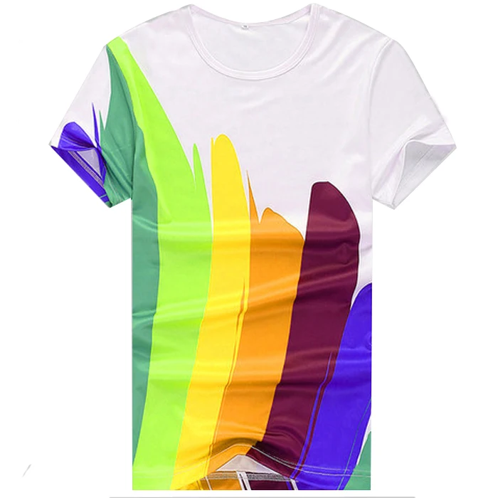 Wholesale price cheap Custom New Design100%polyester t shirt full 3D sublimation printing tye dye t-shirts men