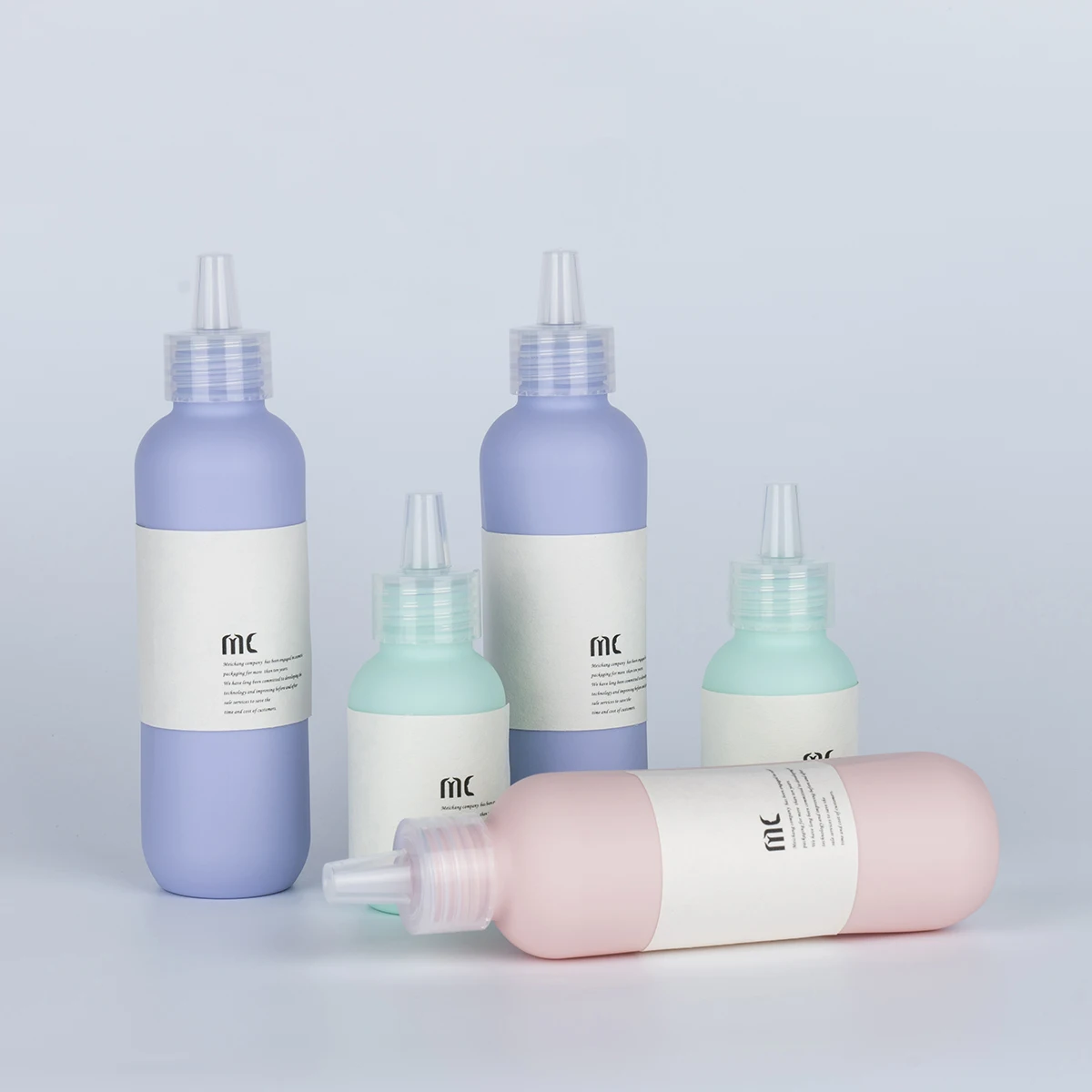 60ml 80ml 100ml 120ml 150ml special and unique HDPE squeeze dropper bottle hair care bottle body lotion bottle