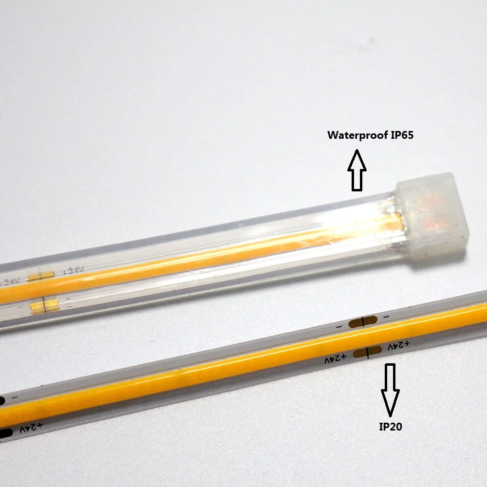 2022 New Technology Flexible Strip Lighting COB LED Strip Light Super Slim 3mm COB Light 180deg