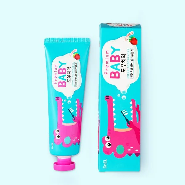 
Korean ER.EL Kids baby non fluorine organic toothpaste teeth whitener whitening toothpaste 