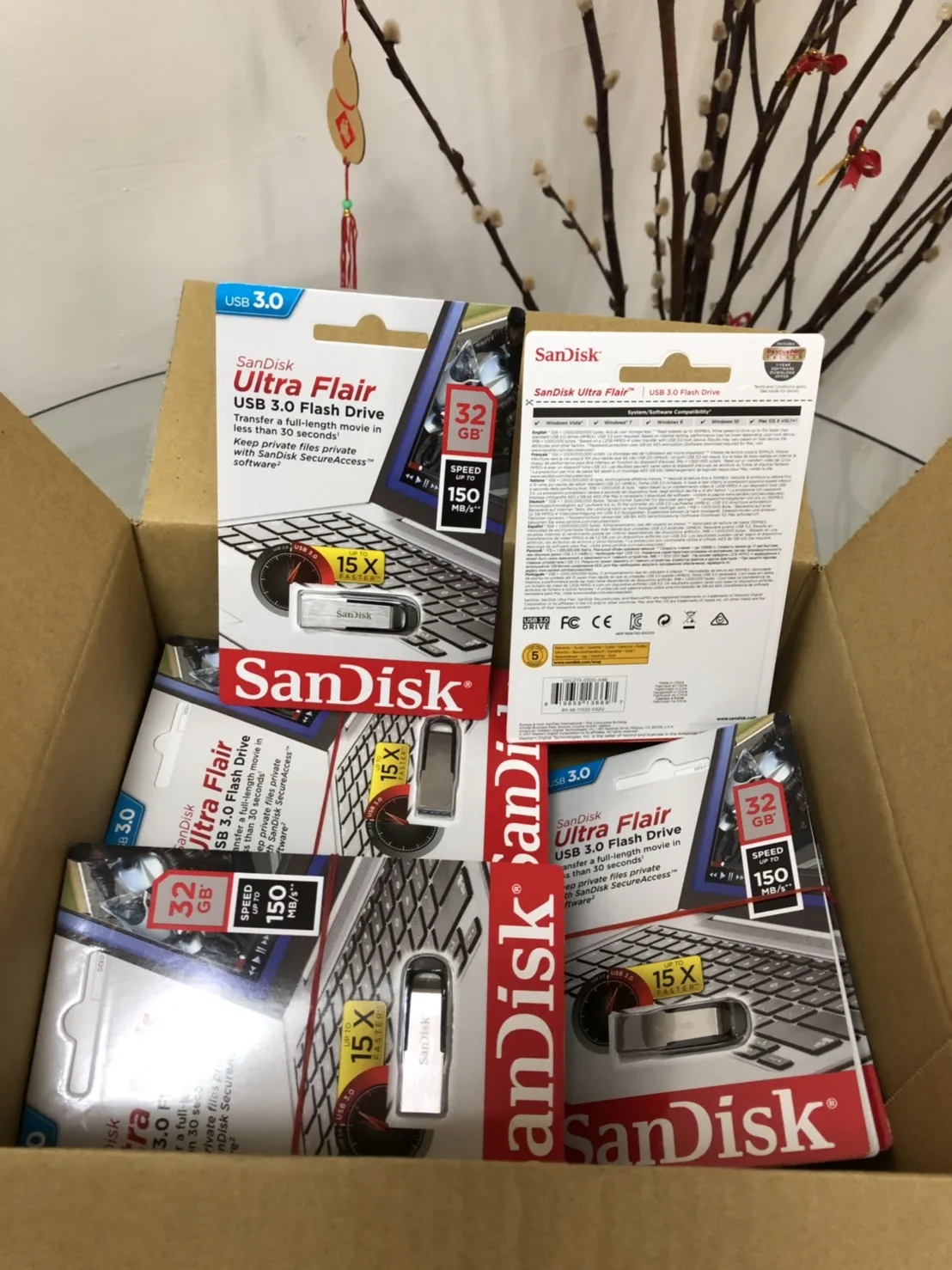 Fashion Design Ultra Flair SanDisk USB 32GB 64GB 128GB