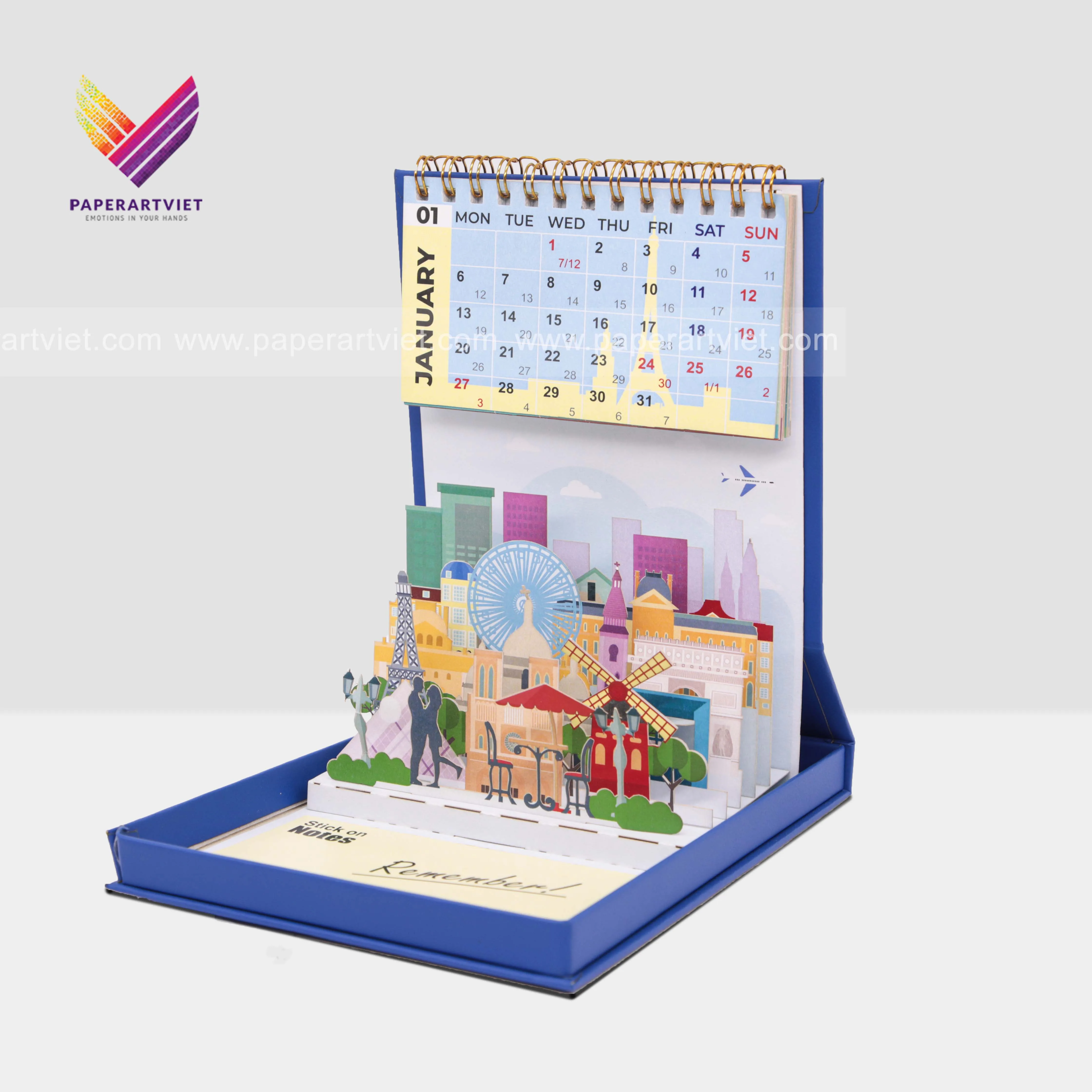 Creative Design Custom Desk Calendar Table Monthly Custom Flip Calendar Promotion Gift Advent Planner New Year 2021