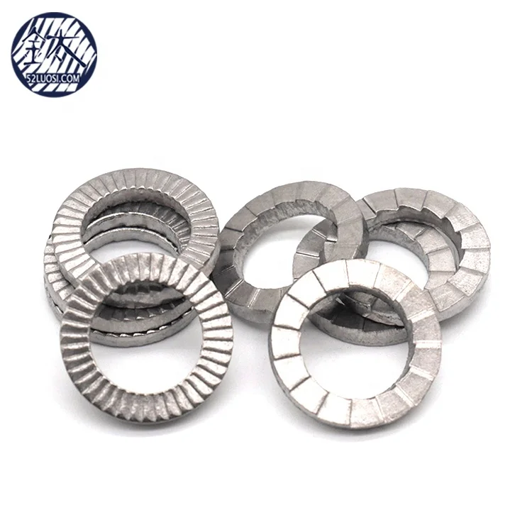 DIN25201 M10 титановая двойная самоблокирующаяся плоская шайба