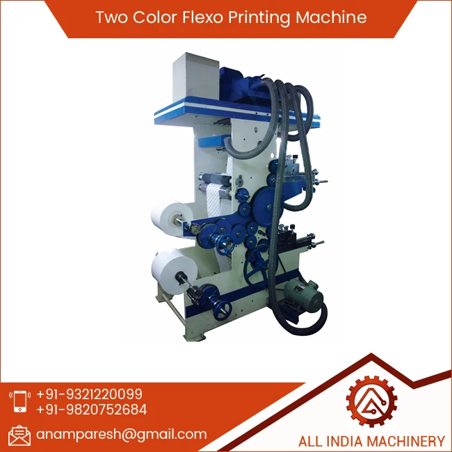 Two Color Polythene Flexo Printing Machine for Kenya