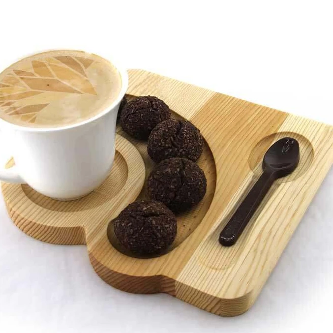 custom Wooden Set Tea coffee Trays Serving Tray Solid Wood tea coffee board