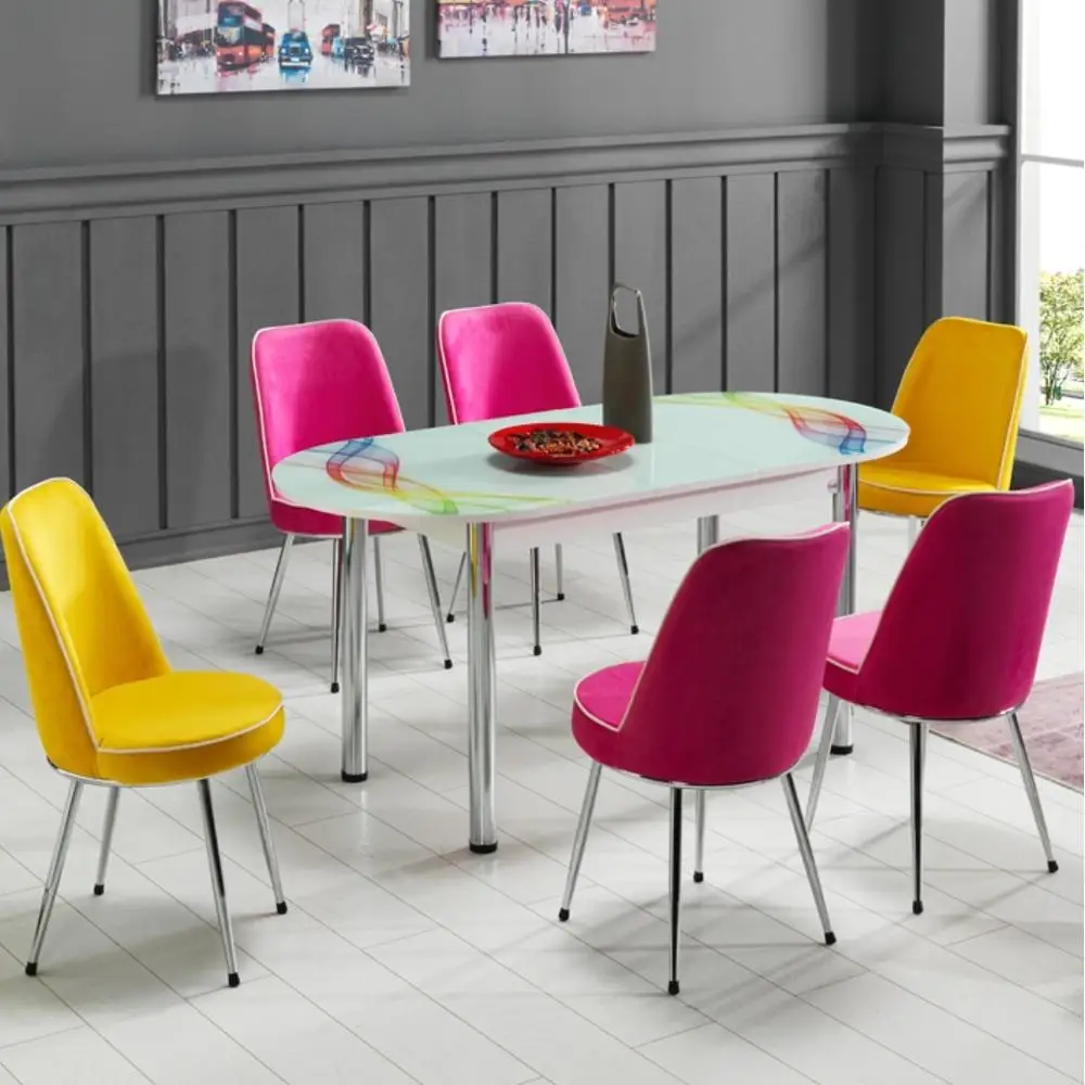 
Овальный обеденный стол с функцией автоматического складывания. 