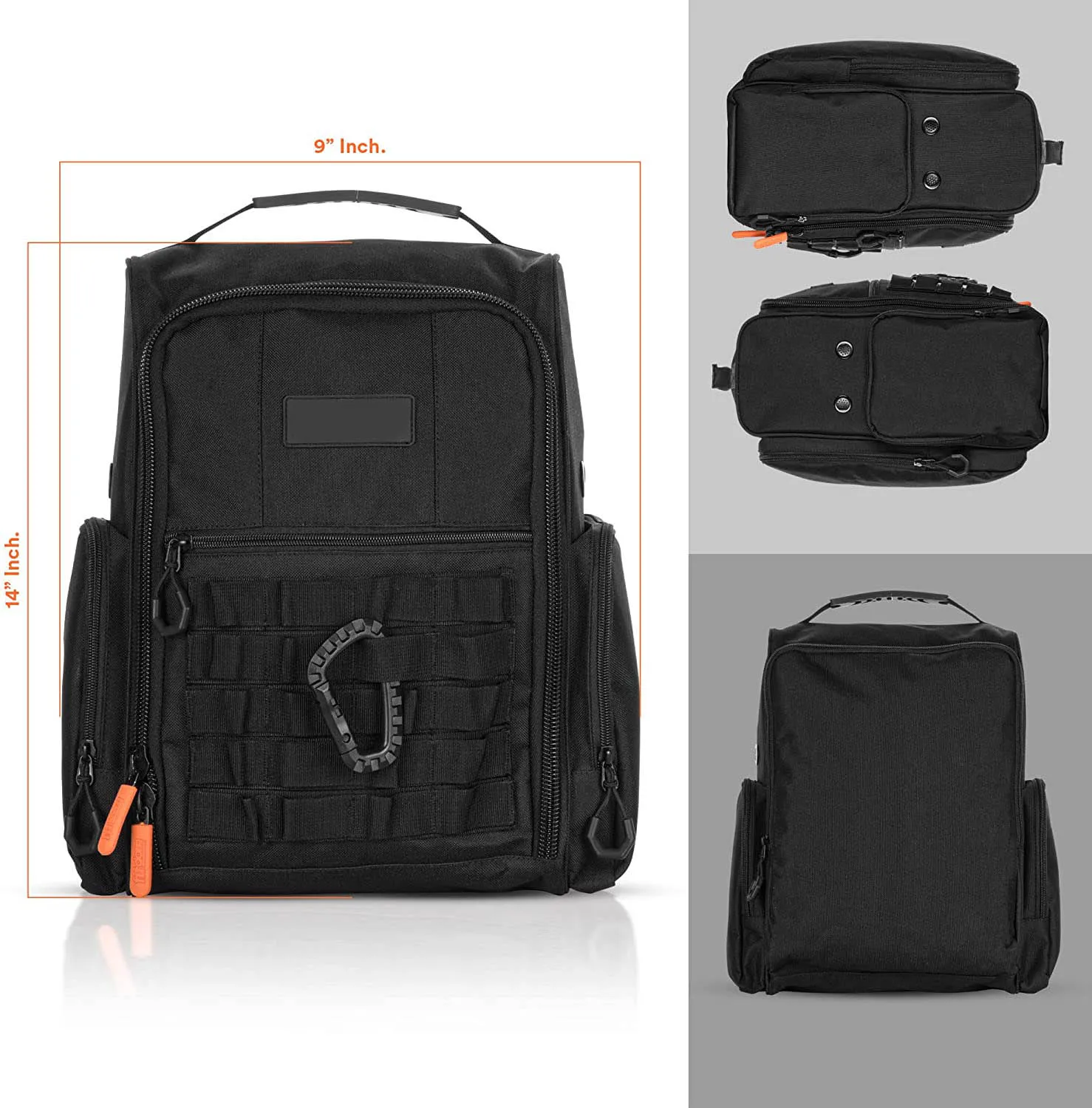 Custom Golf Shoe Bag Zippered Black Shoe Carrier Bags Football Boot Bag