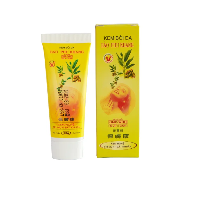 Quickly Effectively Minimize Scars Herbal Ingredient Soft And Smooth Bao Phu Khang Turmeric Cream From Vietnam