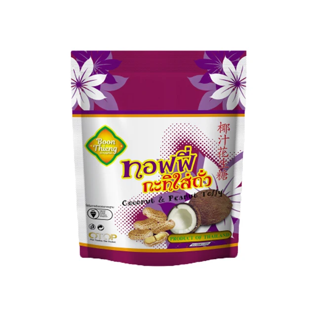 
Halal fruit candy Best Seller Coconut and peanut toffy fruit candy Wholesale Factory in Thailand 