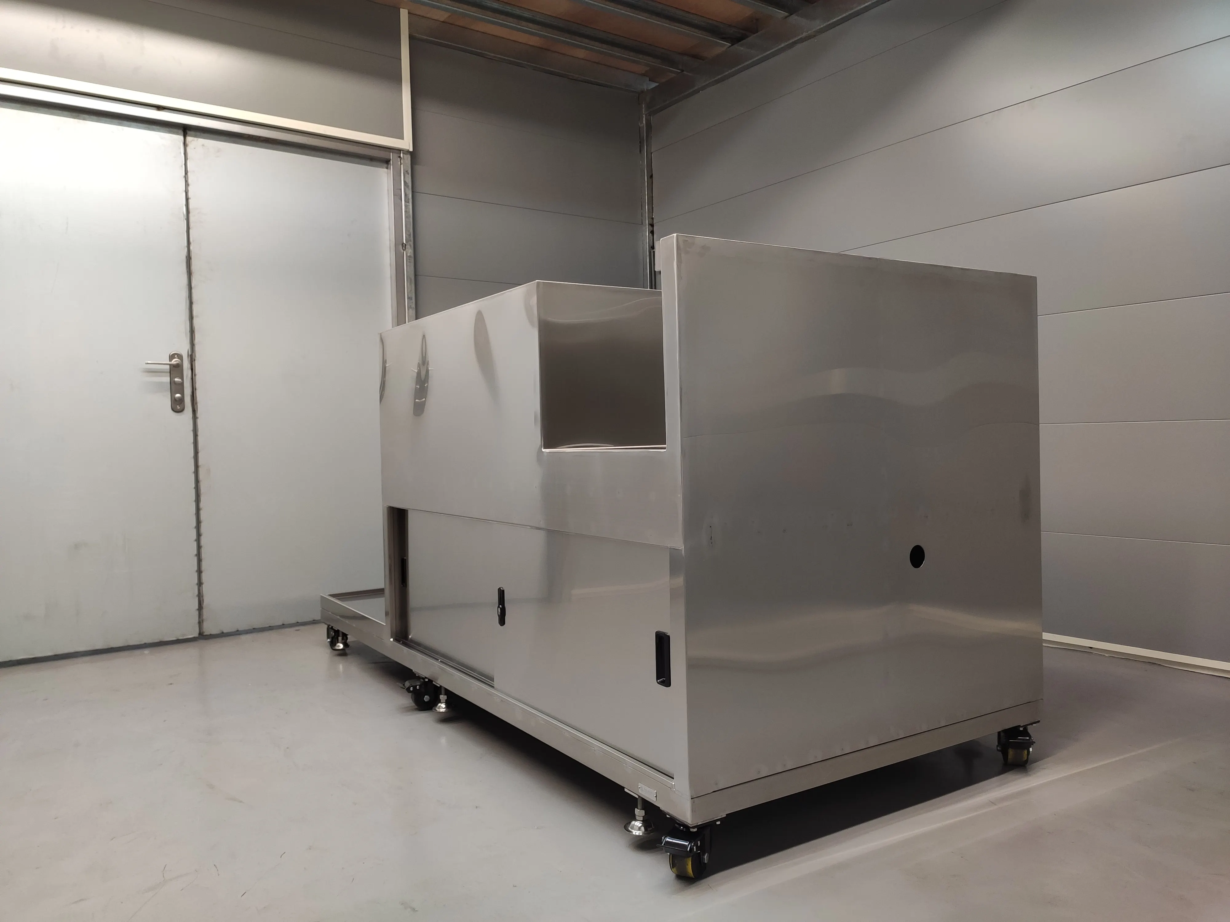 Canteen stainless steel tableware storage cabinet