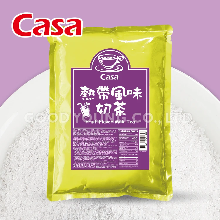 Good Young Tea Wholesale Bubble Tea Ingredients Fruit Flavor Milktea Powder